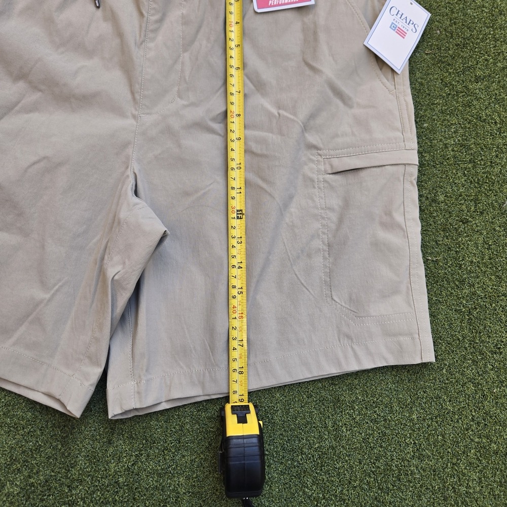Chaps Performance Cargo Shorts Men's XL Khaki 8" Inseam - Picture 6 of 8